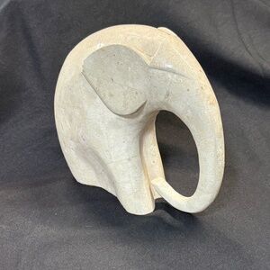 Maitland-Smith Mid 19th Century Stone Carved Elephant Heavy